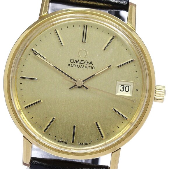 OMEGA 166.0202 Date Cal.1012 Gold Dial Automatic Men's Watch